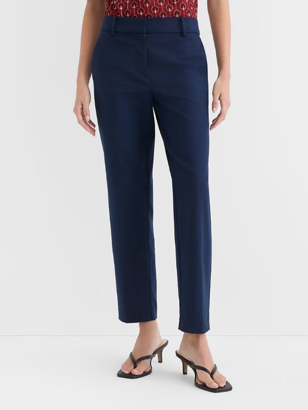 LOFT The Riviera Slim Curvy Dress Pants in Navy Women Size 10 New